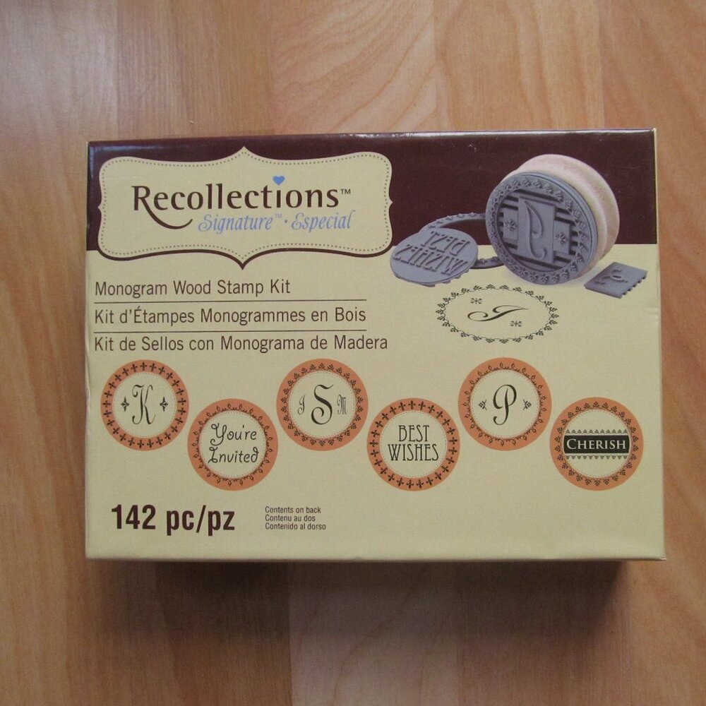 Recollections  Wood Mounted Rubber Stamp set 142 Pieces